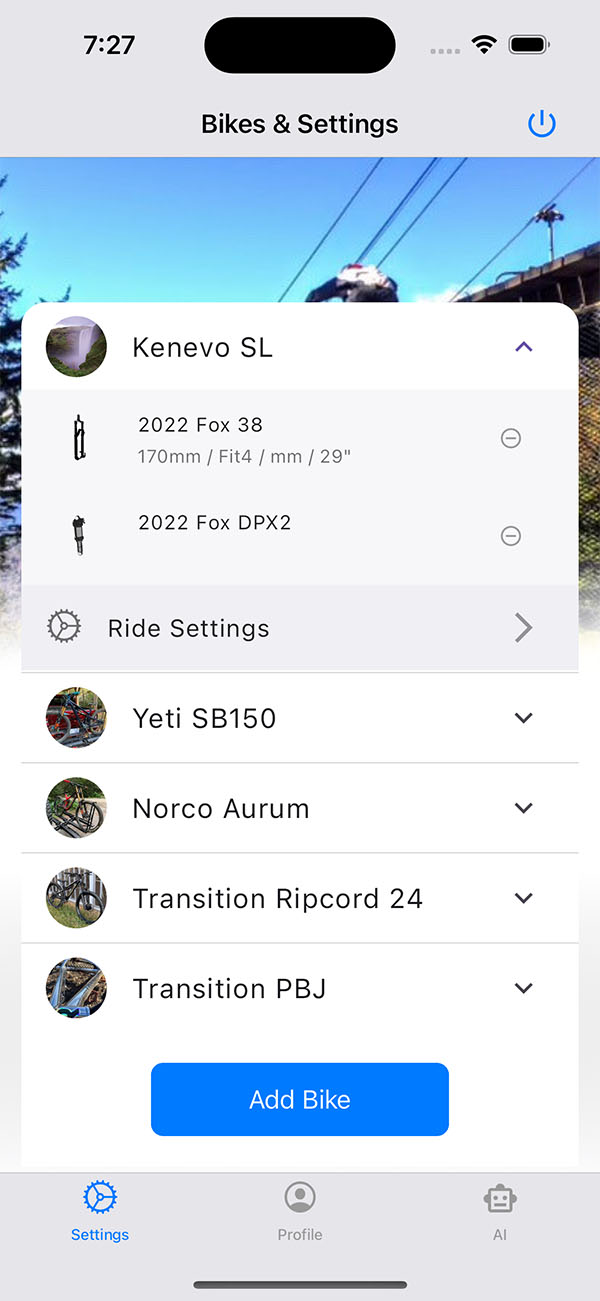 Suspension Pro Bikes List