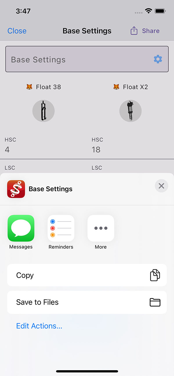 sus_pro share settings